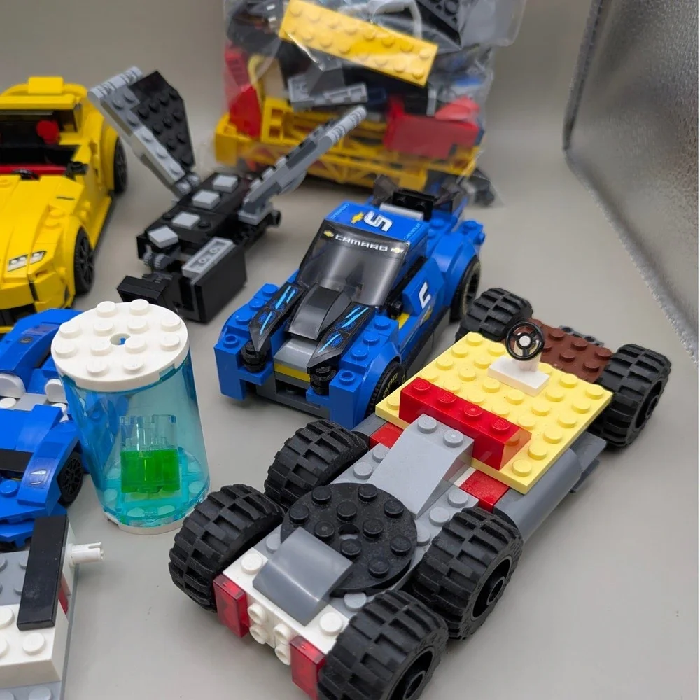 Lego City and Super Heroes Vehicle Lot - Camero Supra Spiderman